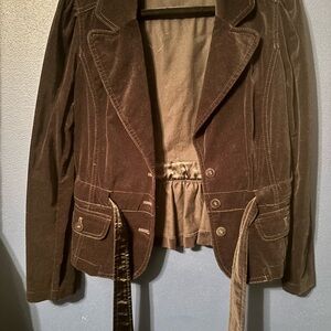 LOFT Chocolate Velvet Blazer